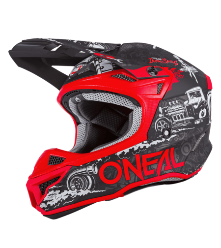 Мотокрос каска O'NEAL 5SERIES HR BLACK/RED