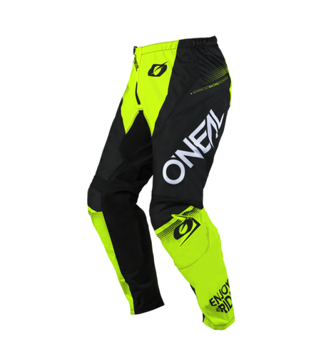Мотокрос брич O'NEAL ELEMENT RACEWEAR BLACK/NEON YELLOW V.25