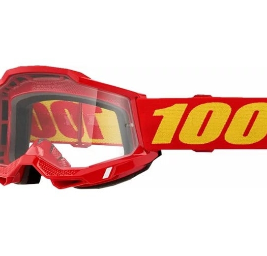 Мотокрос очила 100% ACCURI 2 RED CLEAR