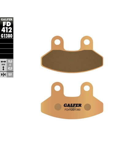 Предни мото накладки Galfer SINTERED SCOOTER FD412G1380