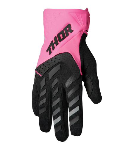 Дамски мотокрос ръкавици THOR WOMEN'S SPECTRUM FLO PINK/BLACK