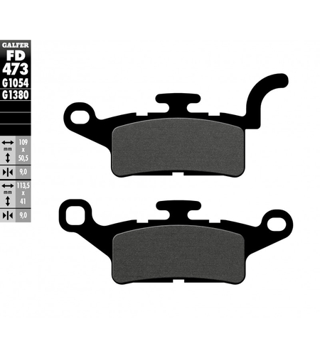 Предни мото накладки Galfer SEMI METAL FD473G1054