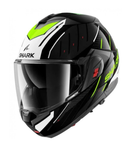 Модуларна каска SHARK OXO RYDGER Black White Yellow