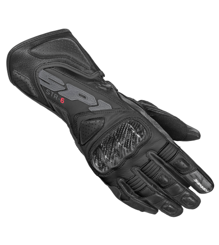 Дамски кожени мото ръкавици SPIDI STR-6 Black