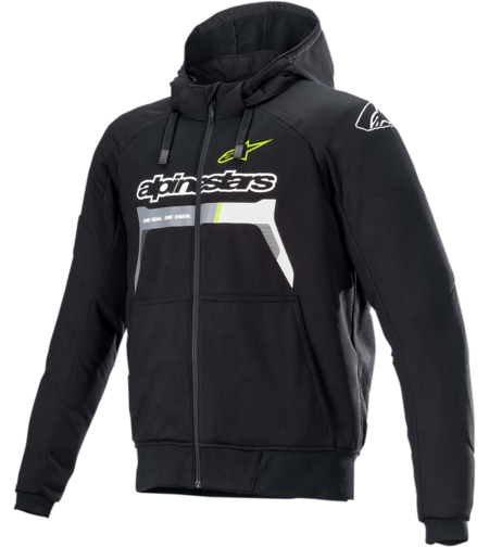 Мото суичър ALPINESTARS Chrome Sport BLACK/YELLOW