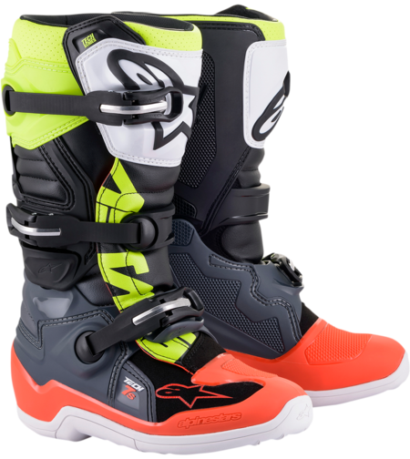 Детски мотокрос ботуши Alpinestars TECH Tech 7S BLACK/RED/YELLOW