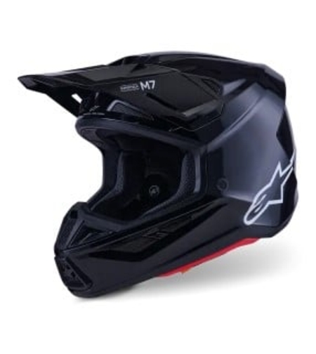 Мотокрос каска ALPINESTARS SM7 BLACK-GLOSS