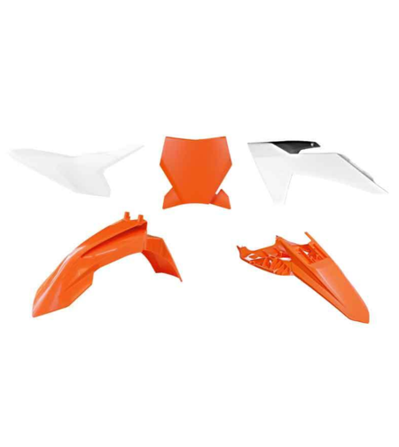 Комплект пластмаси RACETECH Plastic Kit (Orange/White) KTM SX 50 24-25