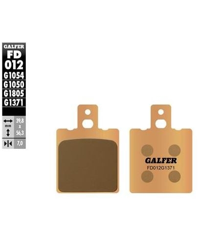 Предни/Задни мото накладки Galfer SINTERED COMPOUND FD012G1371