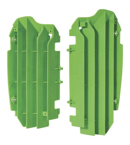 Преден предпазител за радиатор POLISPORT KAWASAKI KX250F(13-16) GREEN