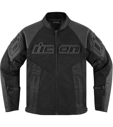 Мото яке ICON MESH AF LEATHER CE BLACK