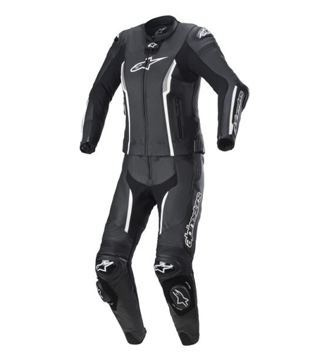 Дамски кожен екип ALPINESTARS STELLA GP Plus MISSILE V2 BLACK/WHITE