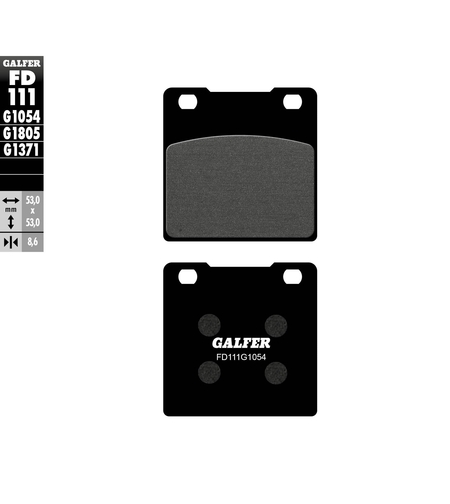 Задни мото накладки Galfer SEMI METAL FD111G1054