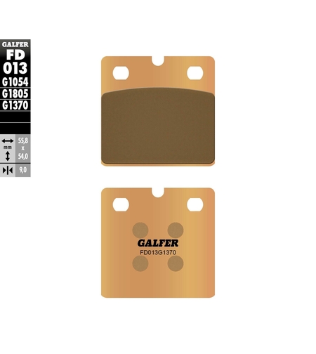 Предни/Задни мото накладки Galfer SINTERED COMPOUNDFD013G1370