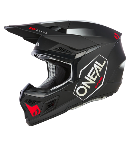 Мотокрос каска O'NEAL 3SERIES HEXX BLACK/WHITE/RED V.24
