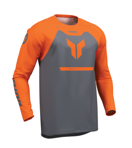Мотокрос джърси THOR RIDEMODE MENACE ORANGE/CHAR