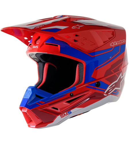 Мотокрос каска ALPINESTARS SM5 ACT 2 RED/BL
