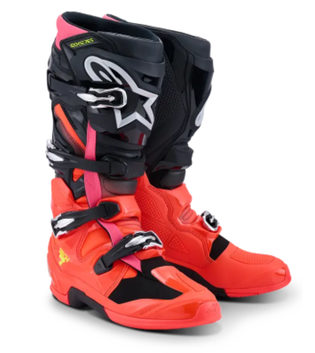 Мотокрос ботуши ALPINESTARSECH TECH 7 BLK/RD FLUO/PINK