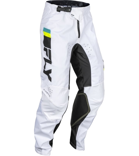 Мотокрос брич FLY RACING Kinetic Prix-White/Black/Hi-Vis