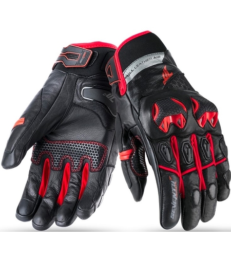 Кожени ръкавици 70 DEGREES WINTER NAKED BLACK/RED