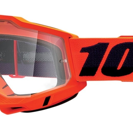 Мотокрос очила 100% ACCURI2 NEON ORANGE-CLEAR