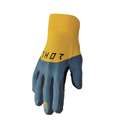 Мотокрос ръкавици THOR AGILE RIVAL TEAL/YELLOW