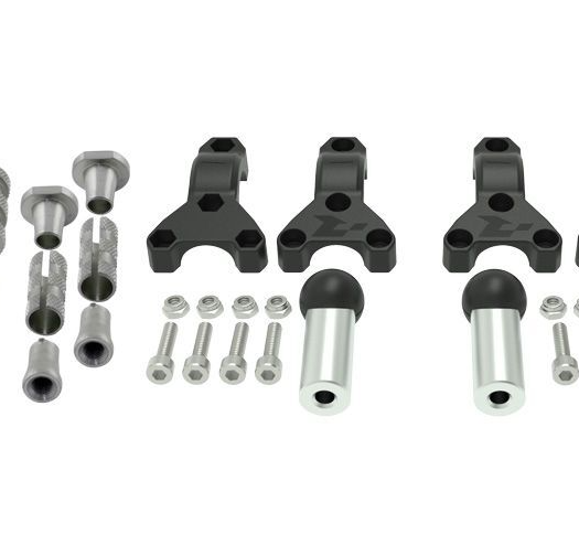 Монтажен комплект за протектори за кормило RACETECH Spheric Fitting Kit Hand Guard Ø22/28,6mm - universal