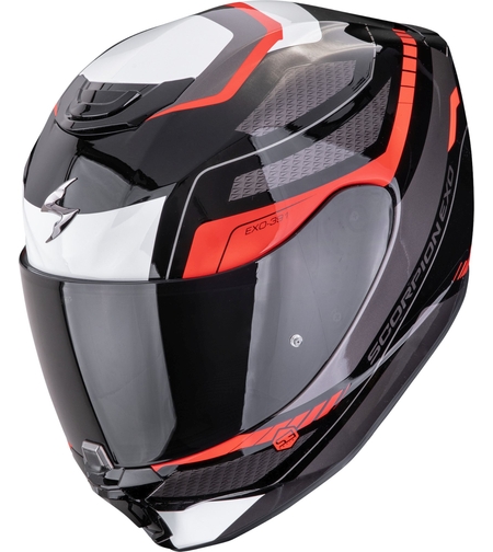 Каска SCORPION EXO 391 Leo BLACK/WHITE/RED
