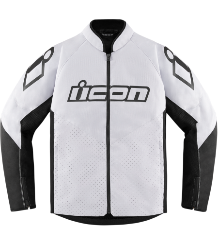 Текстилно мото яке ICON HOOLIGAN CE WHITE