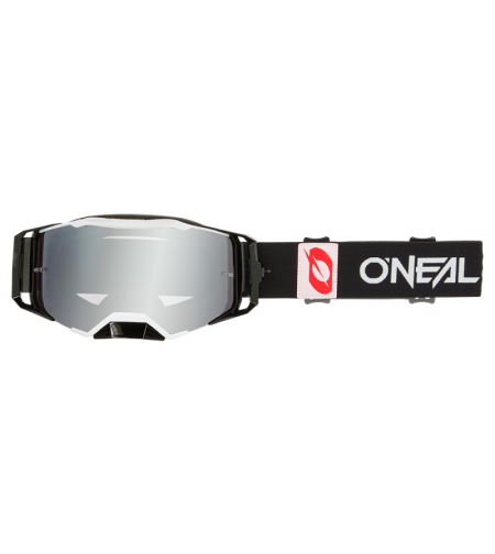 Мотокрос очила O'NEAL B-33 BOLD BLACK/WHITE - SILVER MIRROR