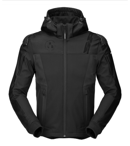 Текстилно мото яке SPIDI HOODIE WARRIOR BLACK