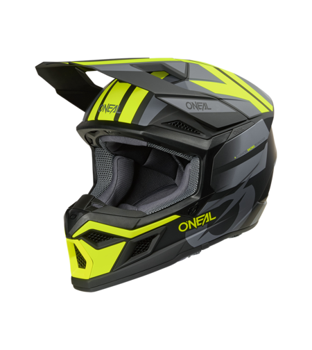 Мотокрос каска O'NEAL 3SERIES RIDE BLACK/GRAY/NEON YELLOW V.26