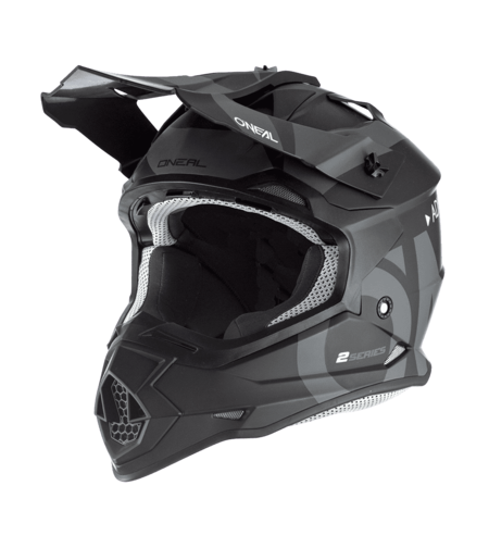 Мотокрос каска O'NEAL 2SERIES SLICK V.23 BLACK/GRAY