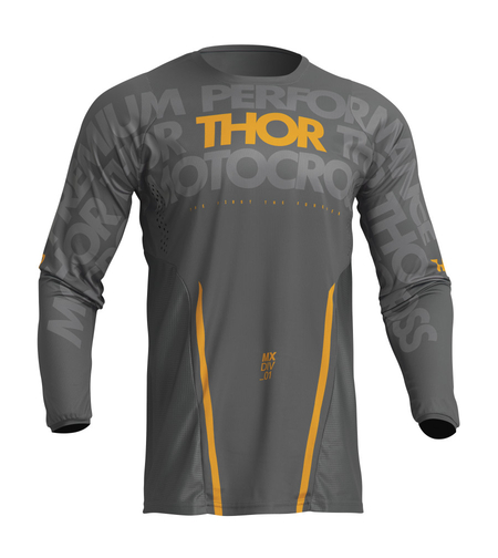 Мотокрос джърси THOR PULSE MONO DARK GRAY/YELLOW