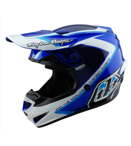 Детска мотокрос каска TROY LEE DESIGNS GP Shutter - Blue/White