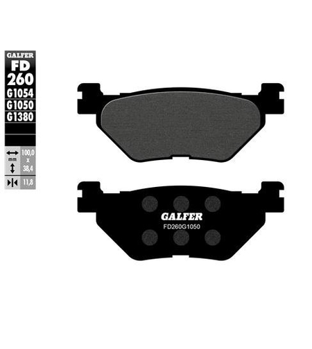 Задни мото накладки Galfer SCOOTER FD260G1050