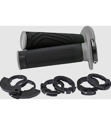 Ръкохватки DOMINO D200 LOCK ON GRIPS BLACK/GRAY