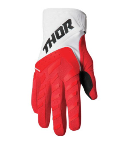 Мотокрос ръкавици THOR SPECTRUM RED/WHITE