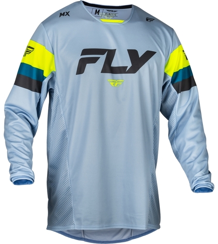 Мотокрос блуза FLY RACING Kinetic Prix- Ice Grey/Charcoal/Hi-Vis