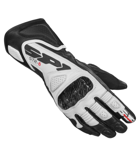 Дамски кожени мото ръкавици SPIDI STR-6 Black/White