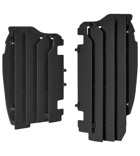 Преден предпазител за радиатор POLISPORT KAWASAKI KX450F(12-15)  BLACK