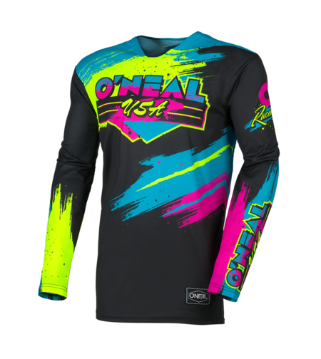 Мотокрос блуза O'NEAL MAYHEM RESEDA BLACK/NEON YELLOW V.26