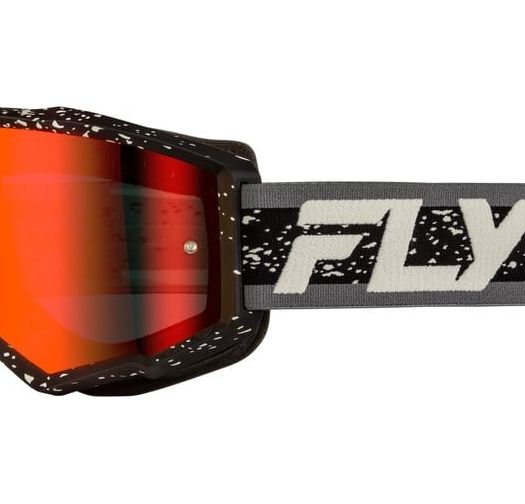 Мотокрос очила FLY RACING Zone Black/Grey - Red Mirror/Smoke Lens 2025