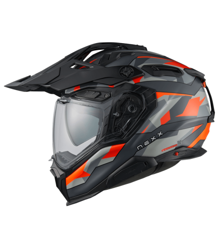 Адвенчър каска NEXX X.WED3 TRAILMANIA GREY ORANGE MATT