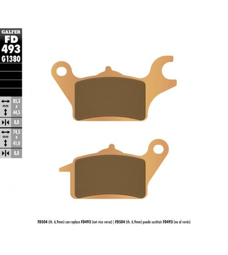 Предни мото накладки Galfer SINTERED SCOOTER FD493G1380