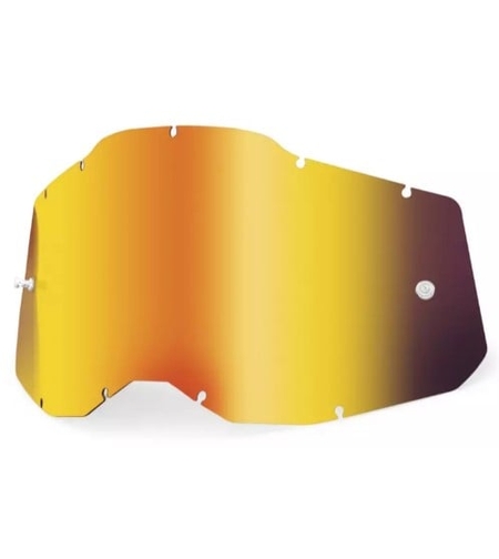 Плака за очила 100% Gen2 Racecraft2; Accuri2; Strata2 - червена огледална