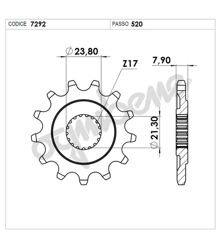 Предно зъбчато колело (пиньон) TROFEO 367292Z13