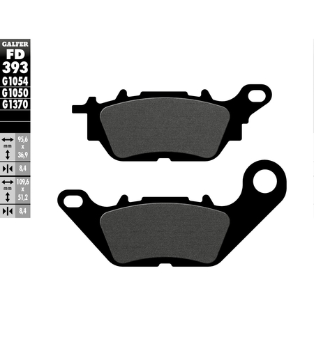 Предни/Задни мото накладки Galfer SEMI METAL FD393G1054