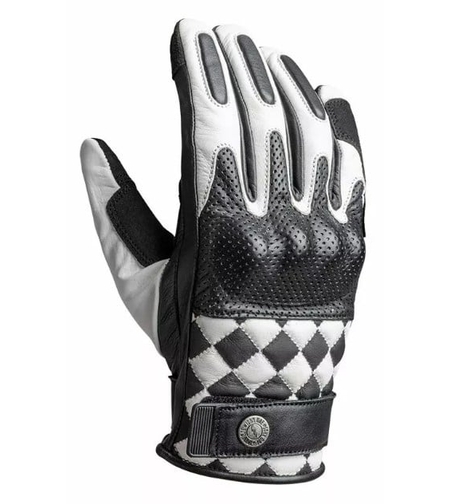 Кожени ръкавици JOHN DOE TRACKER RACE WHITE/BLACK