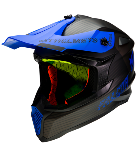 Мотокрос каска MT FALCON SYSTEM-MATT BLUE
